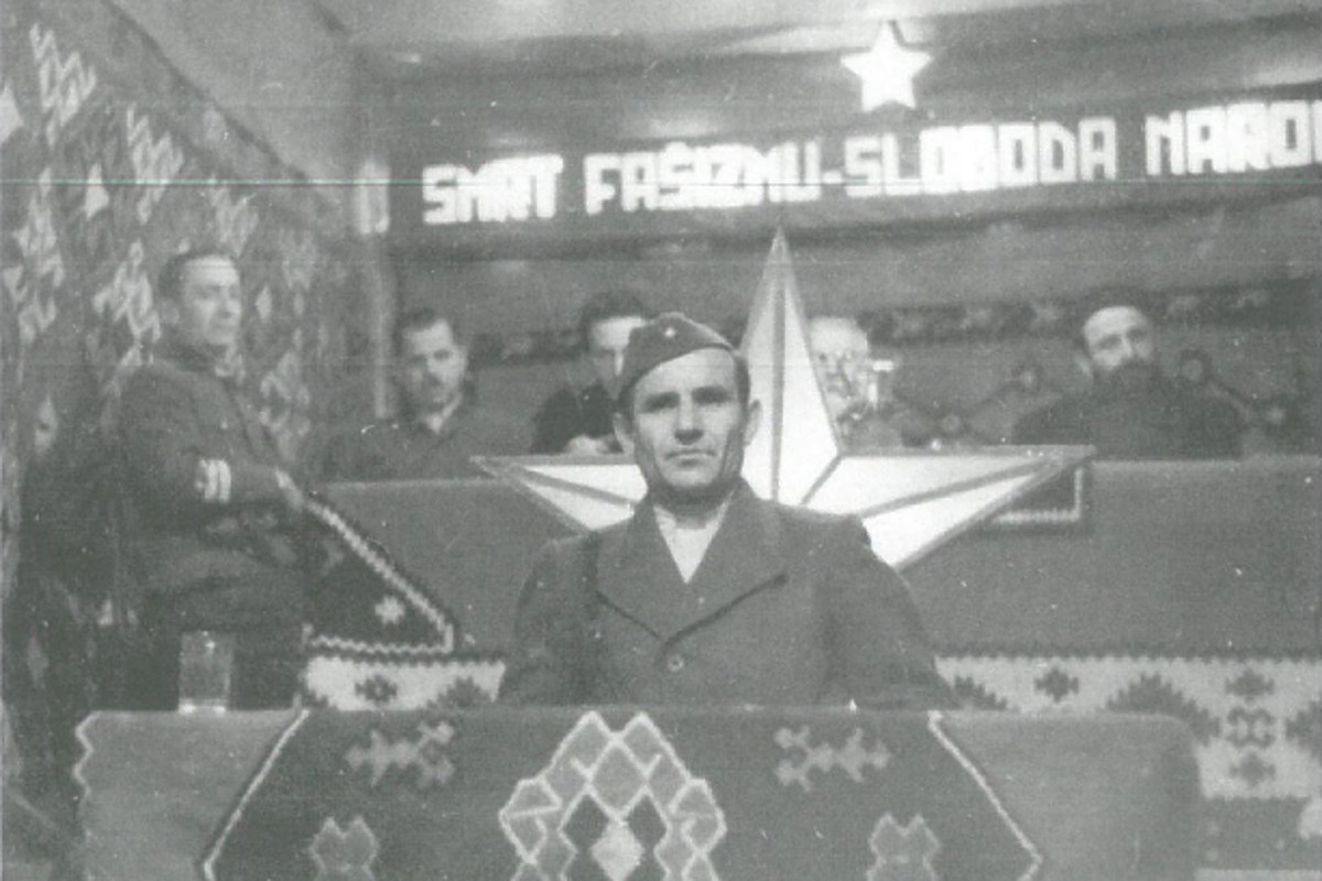 Đuro Pucar Stari na zasjedanju ZAVNOBiH-a (Foto: Rasim Hurem /BiH u Drugom svjetskom ratu 1941-1945)