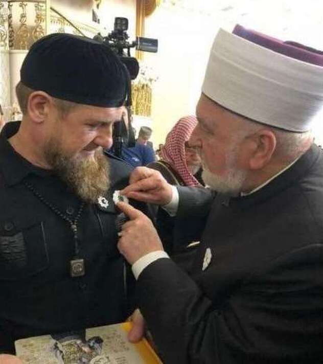 Ramzan Kadirov i Mustafa Cerić (Foto: Facebook)