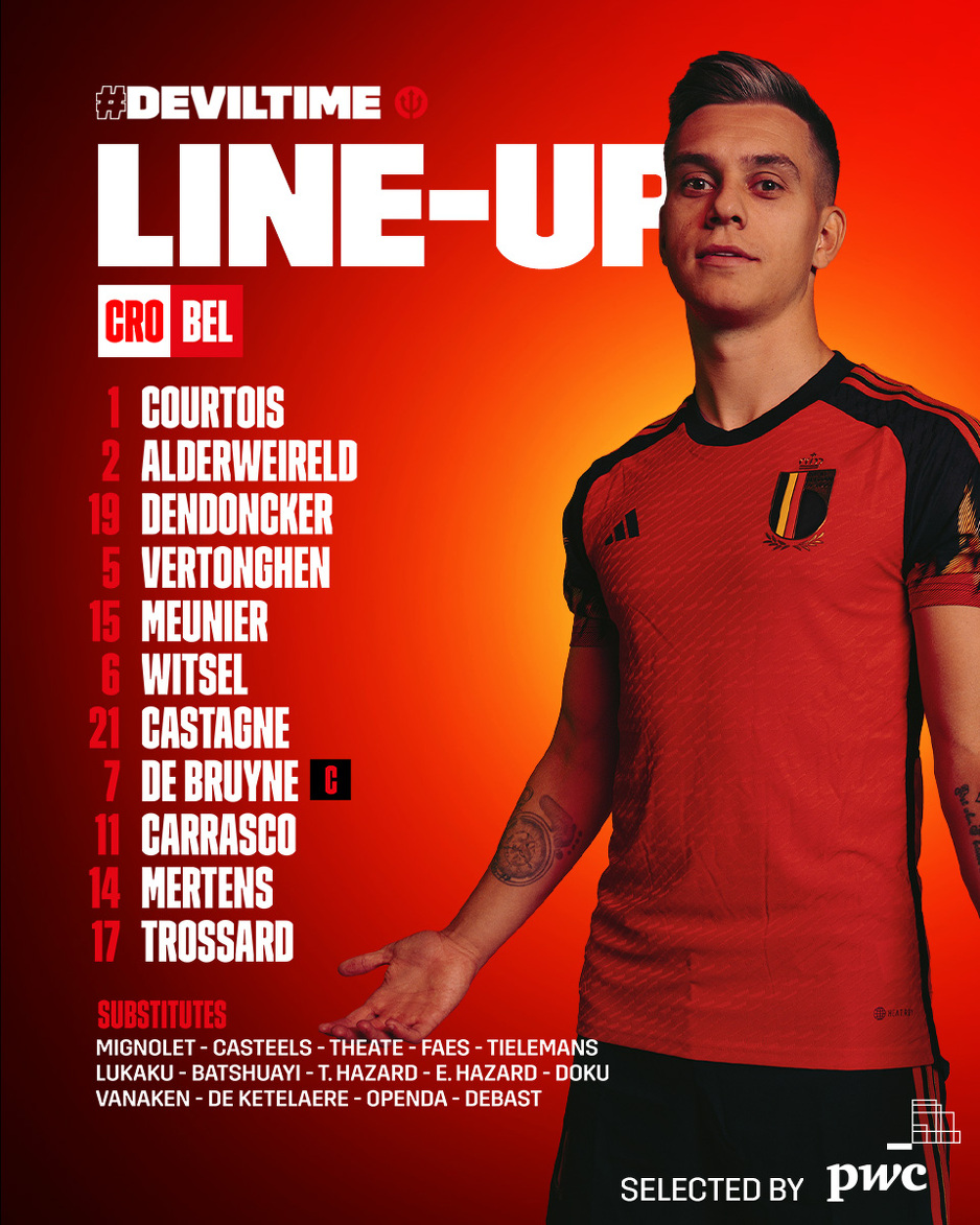 Sastav Belgije (Foto: Twitter)