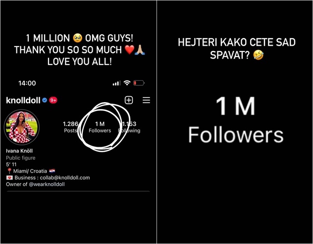 Navijačica se pohvalila i na Instagramu