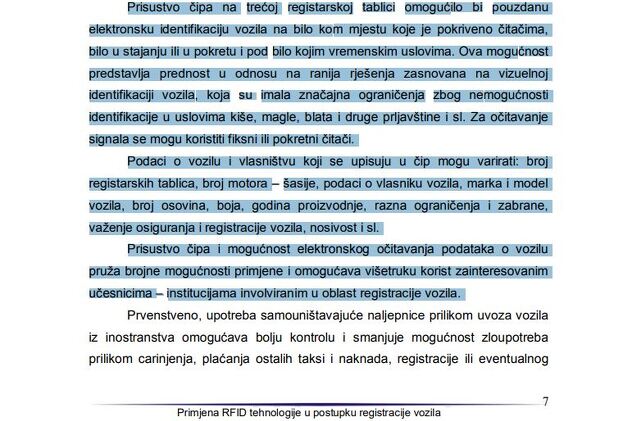 Informacija IDDEEA-a iz 2011. godine