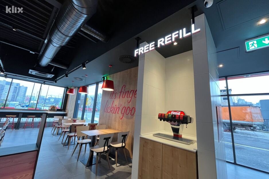 Free refill u novom KFC-u će biti prvi u BiH