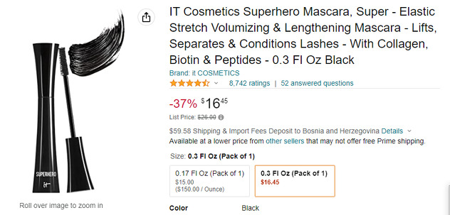 Maskara koju koristi Jennifer Lopez prodaje se za 17 dolara na Amazonu