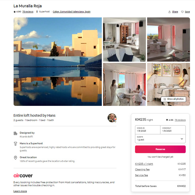 Cijena samo za noćenje na Airbnbu ide od 235 KM, no u to nisu uključene ostale usluge