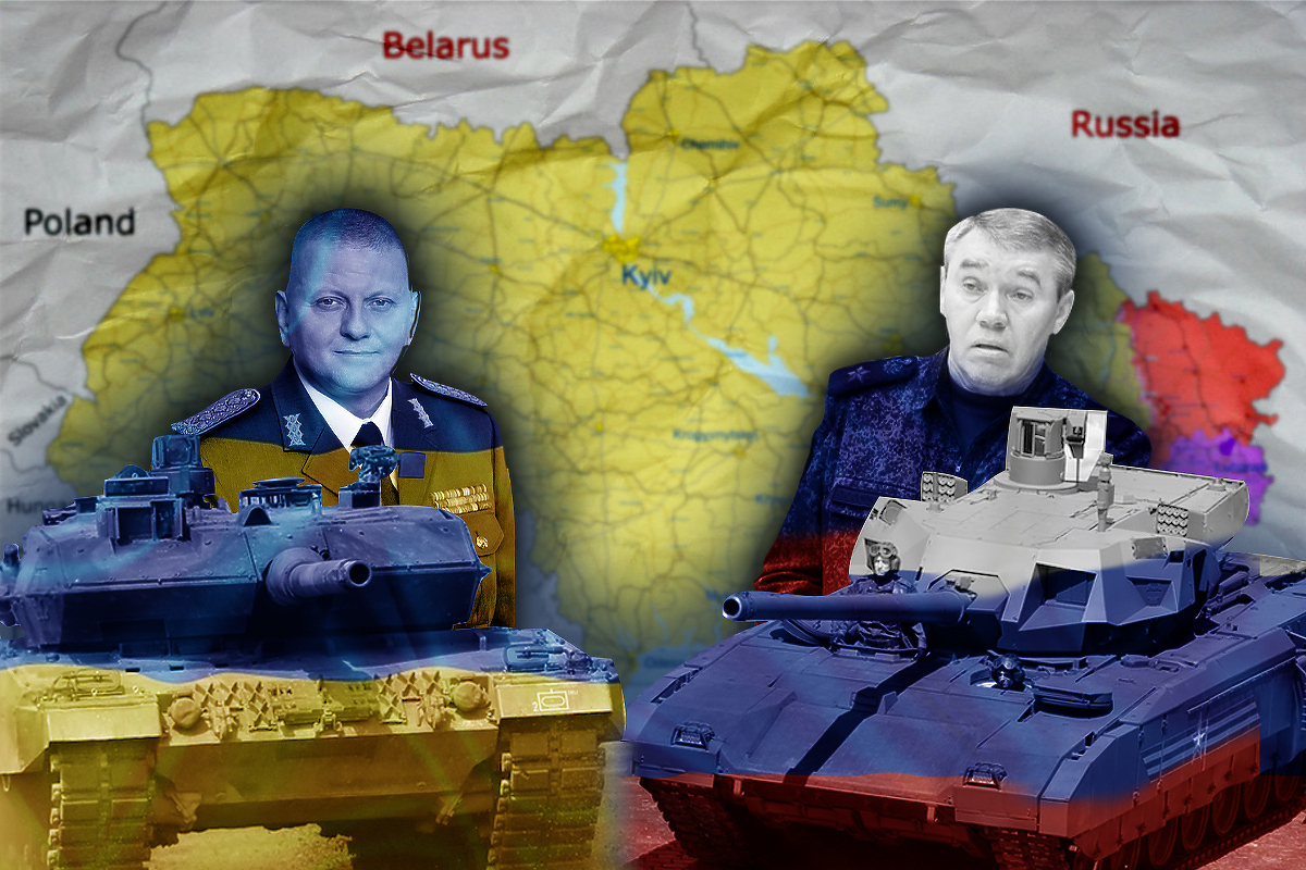Valerij Zalužni i Valerij Gerasimov odredit će sudbinu borbe (Ilustracija: A.L/Klix.ba)