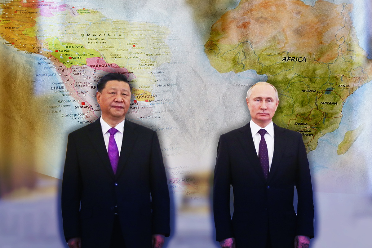 Xi i Putin nastoje ostvariti utjecaj u Južnoj Americi i Africi (Ilustracija: A. L./Klix.ba)