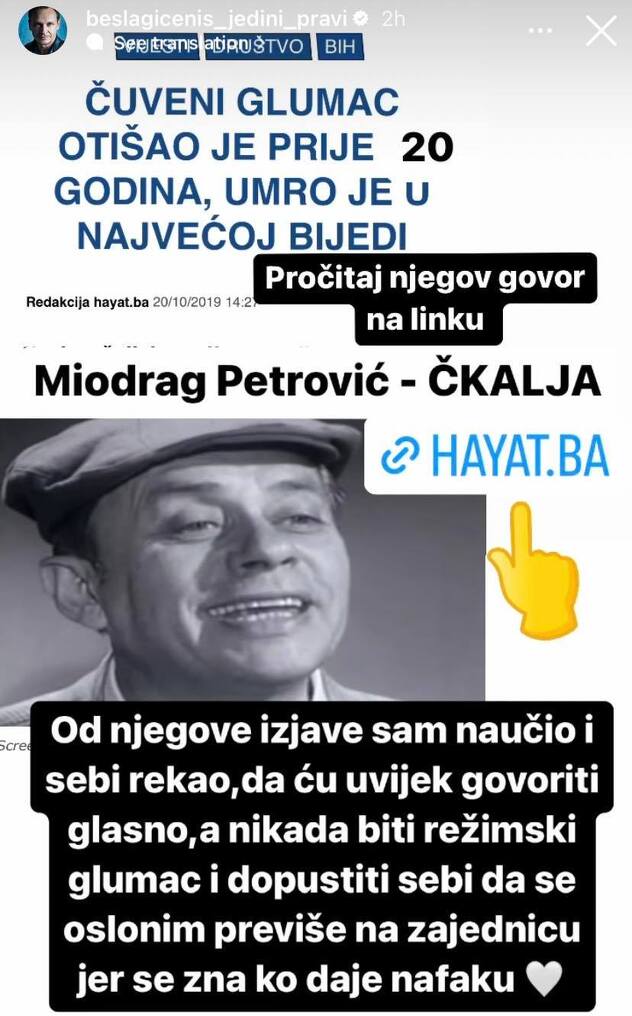 Screenshot: Instagram/beslagicenis_jedini_pravi