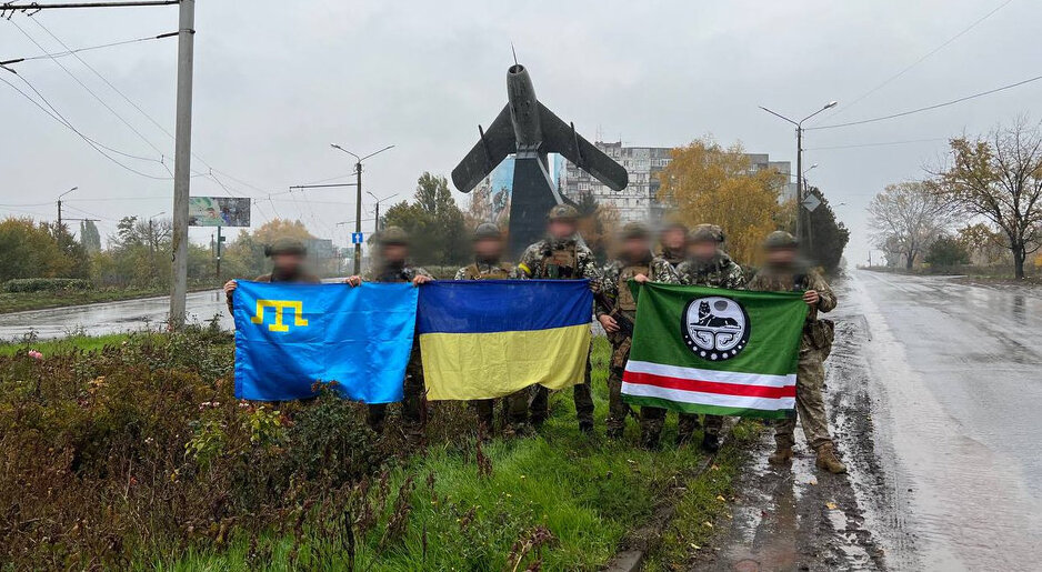 Borci čečenskog bataljona u Bakhmutu (Foto: Telegram)