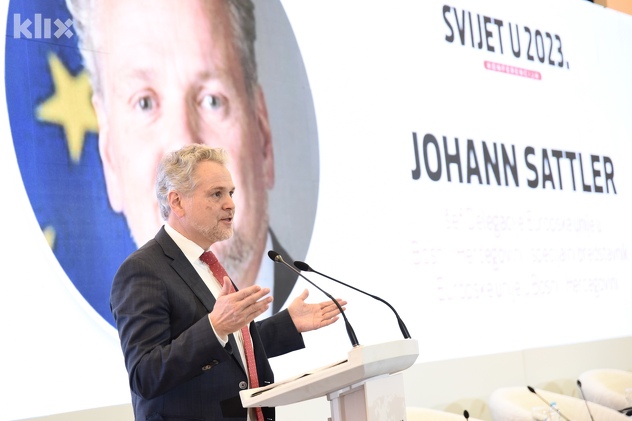 Ambasador Johann Sattler, šef Delegacije EU i specijalni predstavnik EU u BiH (Foto: T. S./Klix.ba)