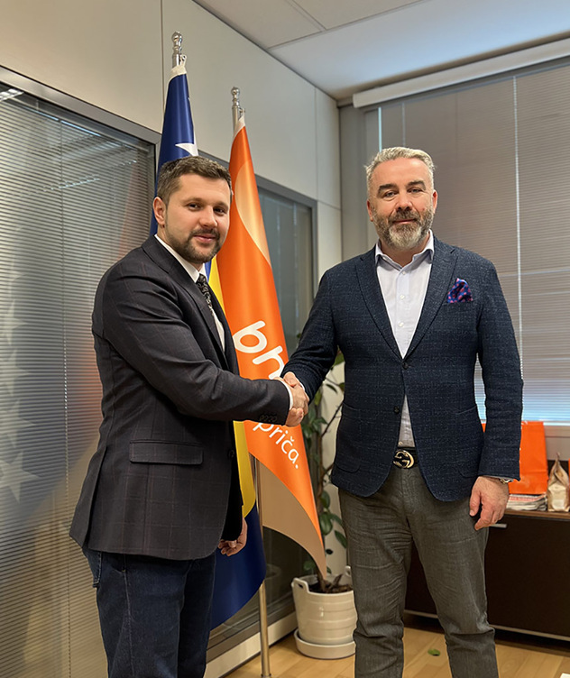 Načelnik Općine Bužim Mersudin Nanić i generalni direktor BH Telecoma Sedin Kahriman