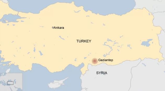 Zemljotres je pogodio tursko-sirijsku granicu (Izvor: BBC)