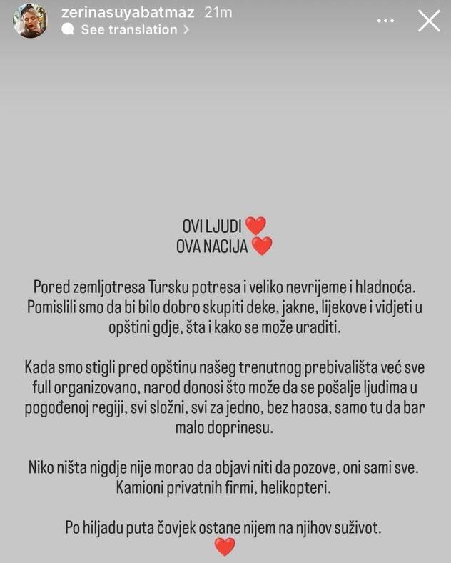 Screenshot: Instagram/zerinasuyabatmaz