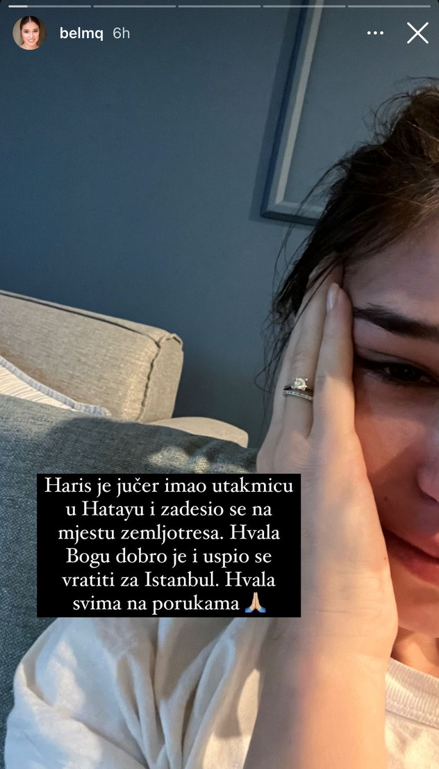 Objava Belme Hajradinović na Instagramu