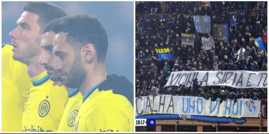 Uplakani Calhanoglu i parola navijača Intera (Foto: Twitter)