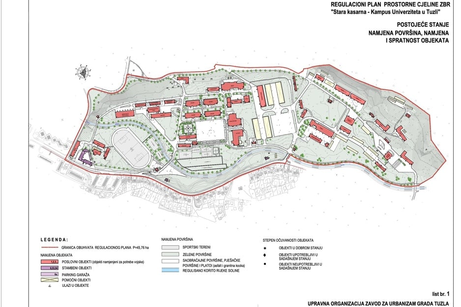 Regulacioni plan kampusa Univerziteta u Tuzli (Foto: Klix.ba)