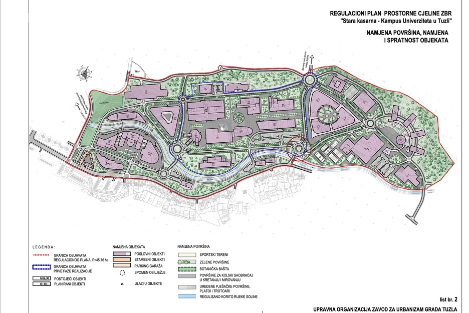 Regulacioni plan kampusa Univerziteta u Tuzli (Foto: Klix.ba)