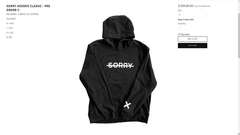 Screenshot/sorrydesign.com