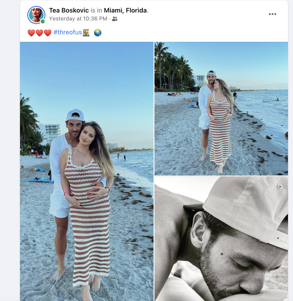 Teina objava na Facebook profilu