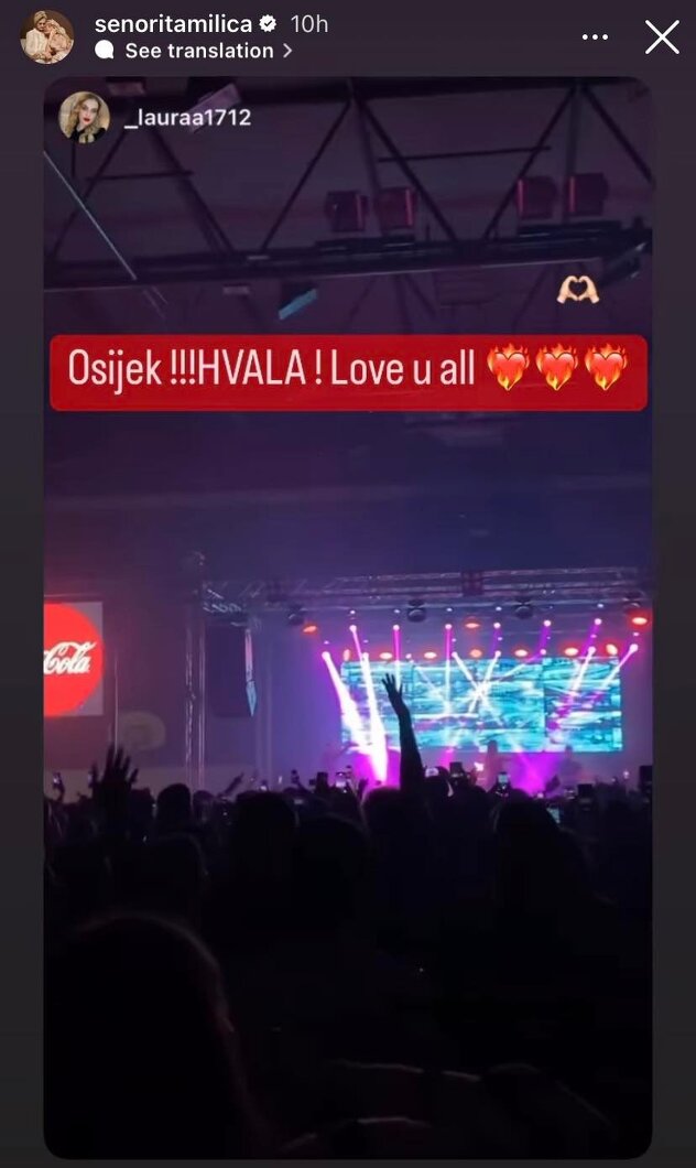Screenshot: Instagram/senoritamilica