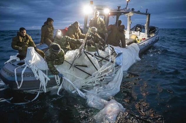 Zvanične fotografije balona koji je oboren iznad Atlantskog okeana (Foto: EPA-EFE)