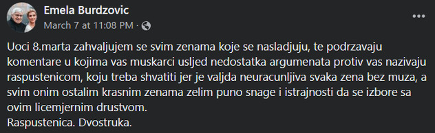 Screenshot: Facebook/emela.burdzovic