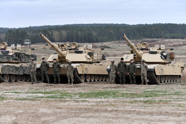 Poljski vojnici na obuci za američke Abramse (Foto: EPA-EFE)