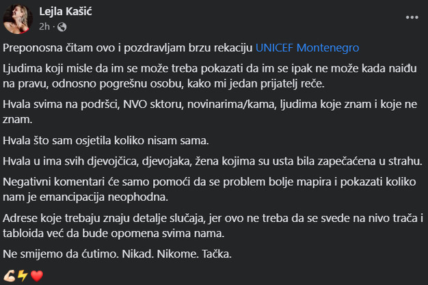 Screenshot: Facebook/lejla.kasic1