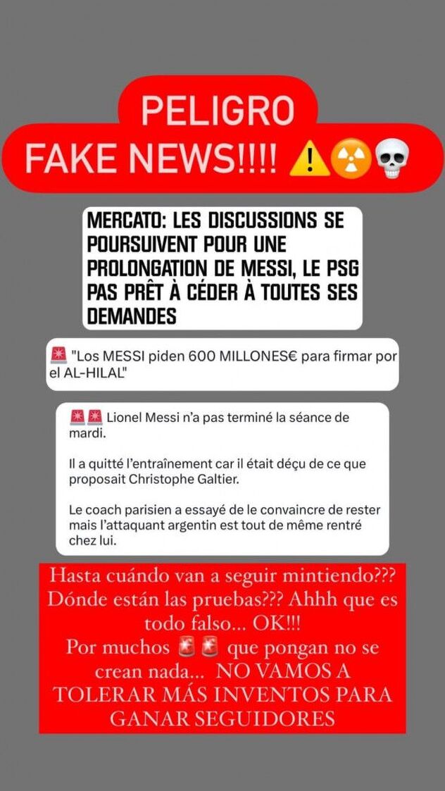 Status Jorgea Messija na Instagramu (Foto: Screenshot)