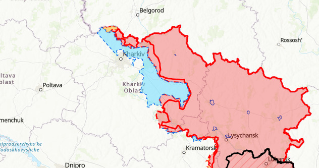 Početak ukrajinske ofanzive u septembru (Mapa: ISW)