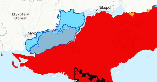 Oslobođeni Herson (Mapa: ISW)