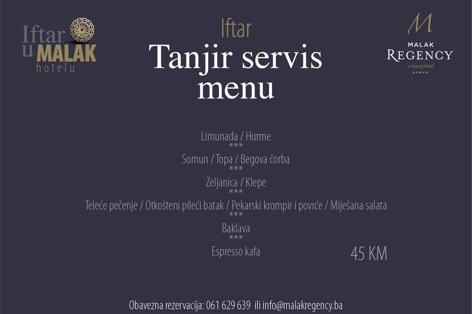 Iftar u Malak Regency Hotelu