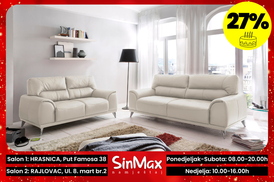 Rođendanska rasprodaja u salonu namještaja SinMax