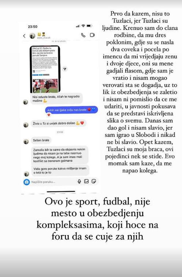 Objava Almedina Ziljkića na Instagramu (Foto: Screenshot/Instagram)