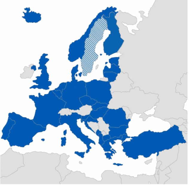 Kako će sada izgledati mapa NATO-a (Foto: Helsingin Sanomat)