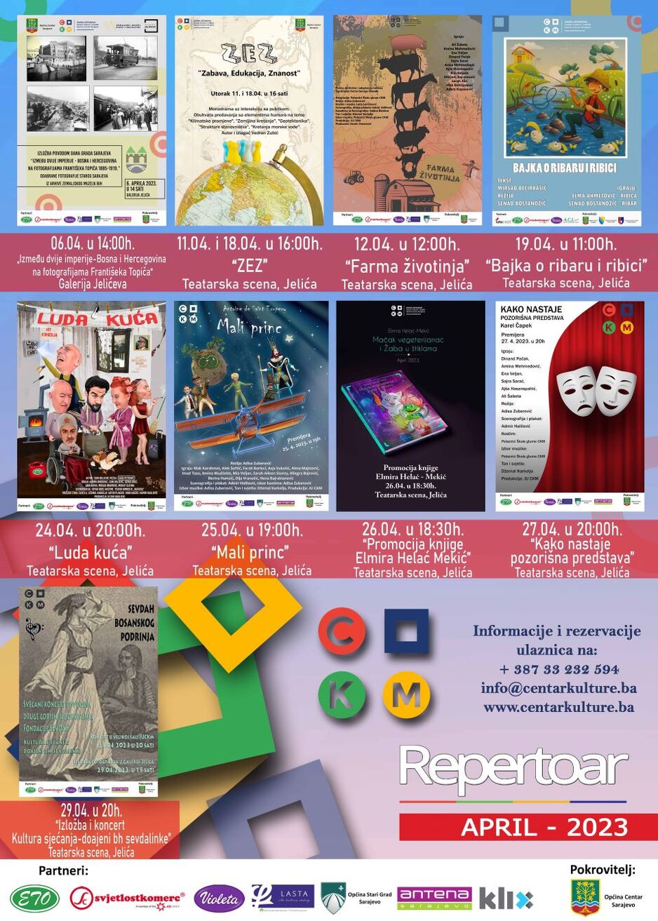 Bogat repertoar CKM-a za mjesec april