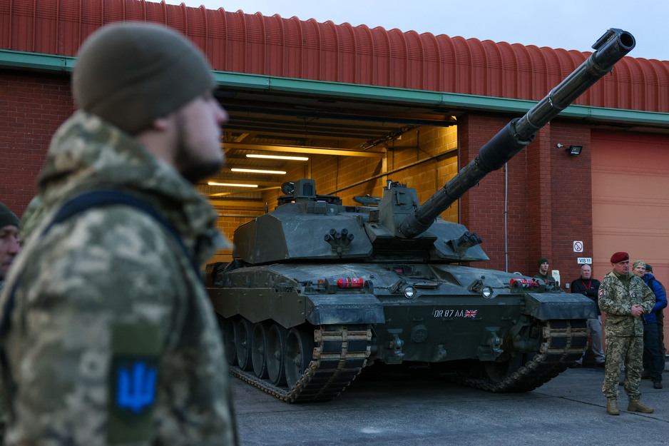 Challenger 2 tenk koji je isporučen Ukrajini (Foto: EPA-EFE)