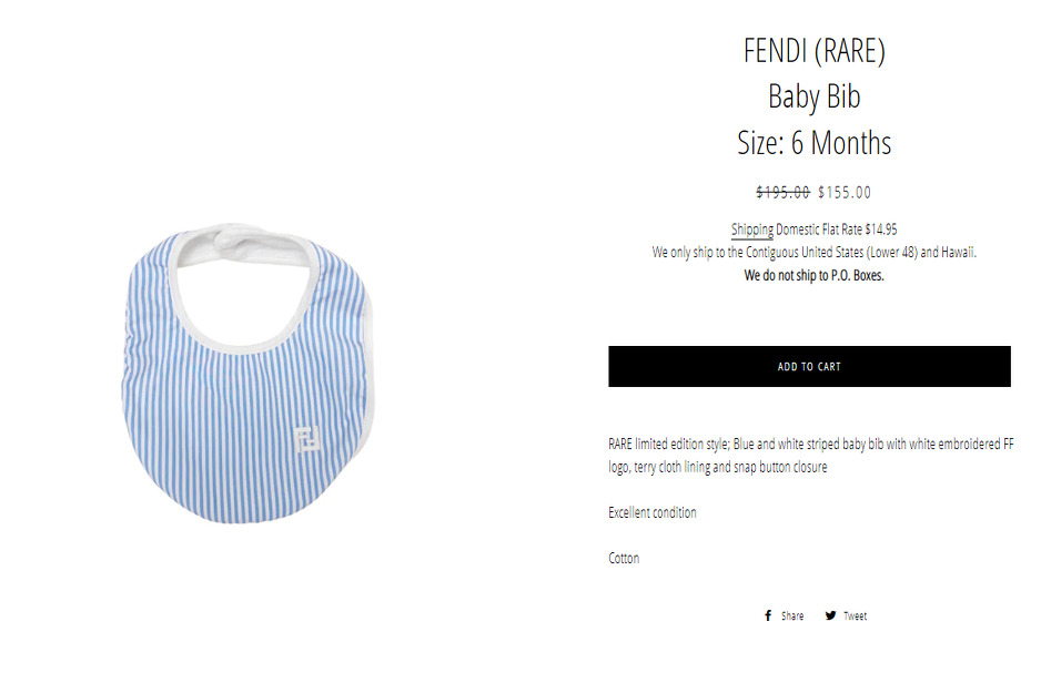 Fendi siperak 155 dolara (277 KM)