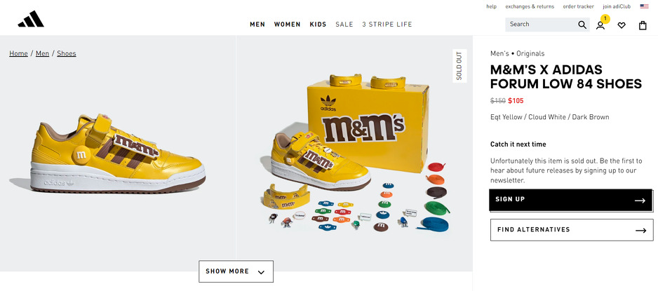 Patike M&M’s x Adidas Forum Low 84 trenutno su rasprodate