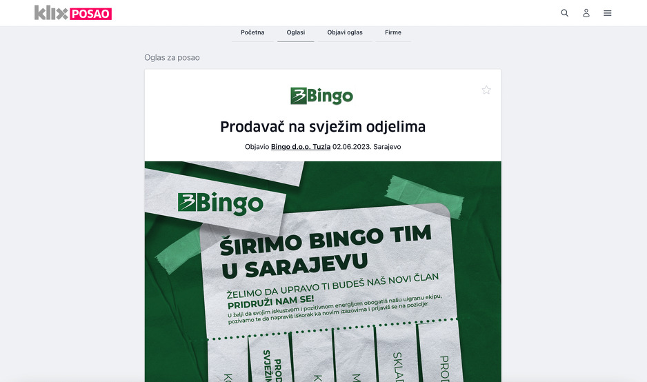 Jednostavan i profesionalan dizajn oglasa