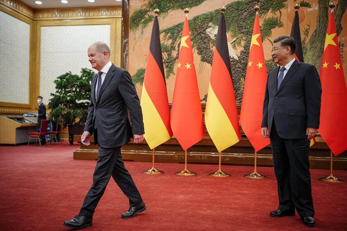 Scholz probio led sa posjetom Pekingu (Foto: EPA-EFE)