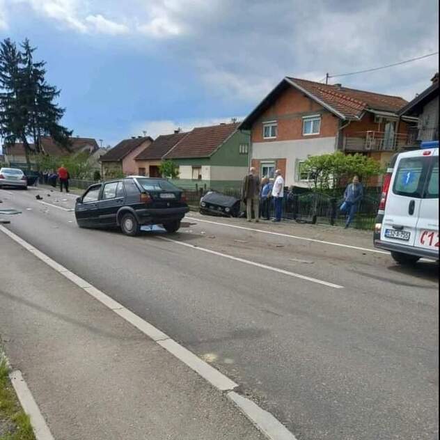 Saobraćajna nesreća u Bosanskoj Gradišci (Foto: GP Maljevac)