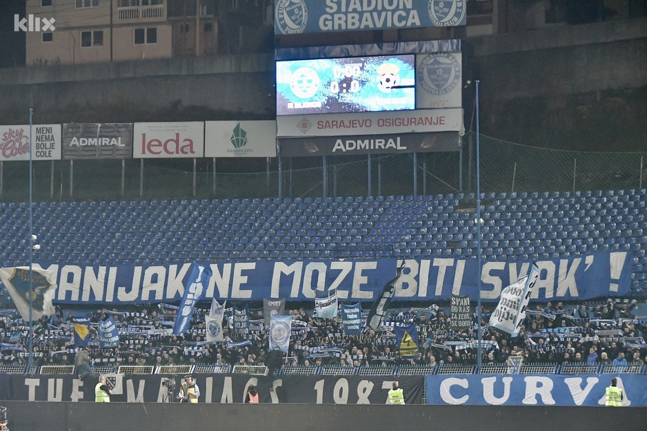 Popularni Manijaci su i ovaj put velika podrška igračima Željezničara (Foto: I. Š./Klix.ba)