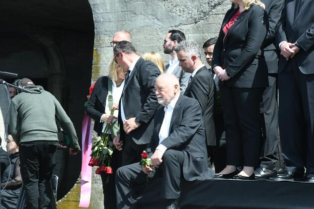 Državni vrh odao počast žrtvama logora u Jasenovcu Foto: (Nikola Čutuk / Pixsell)