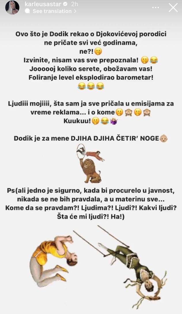 Screenshot: Instagram/karleusastar