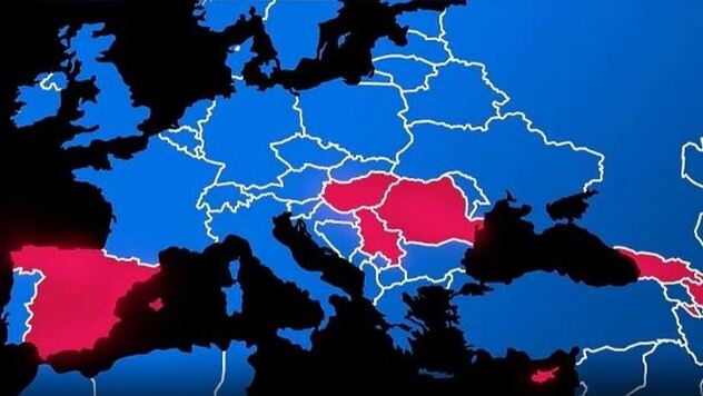 Mapa zemalja koje su podržale Srbiju glasanjem protiv ulaska Kosova u Vijeće Evrope