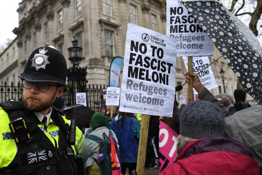 Prilikom posjete Meloni okupili se nezadovoljni demonstranti (Foto: EPA-EFE)