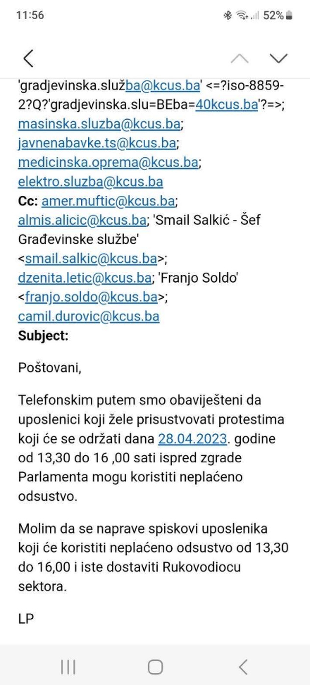 Mail koji kruži društvenim mrežama