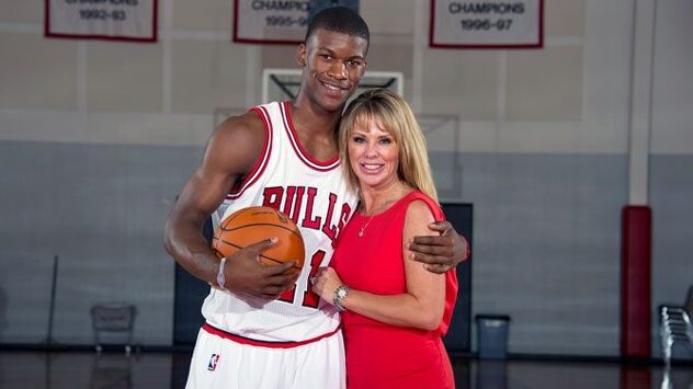 Jimmy Butler i Michelle Lambert (Foto: ESPN)