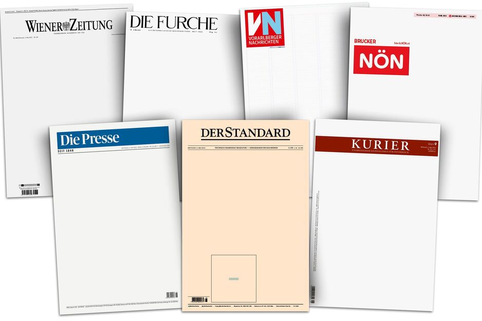 Današnje naslovnice austrijskih listova (Foto: Der Standard)