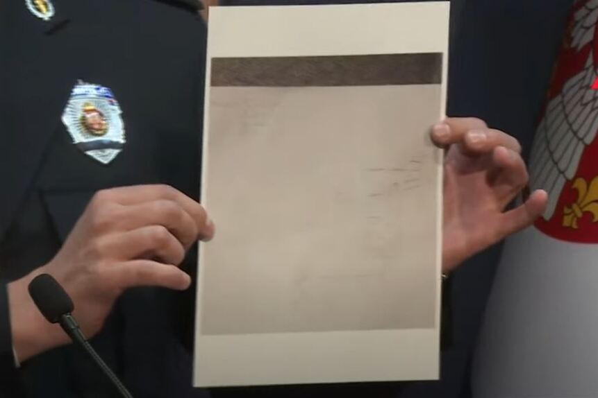 Plan koji je pronađen kod Koste Kecmanovića